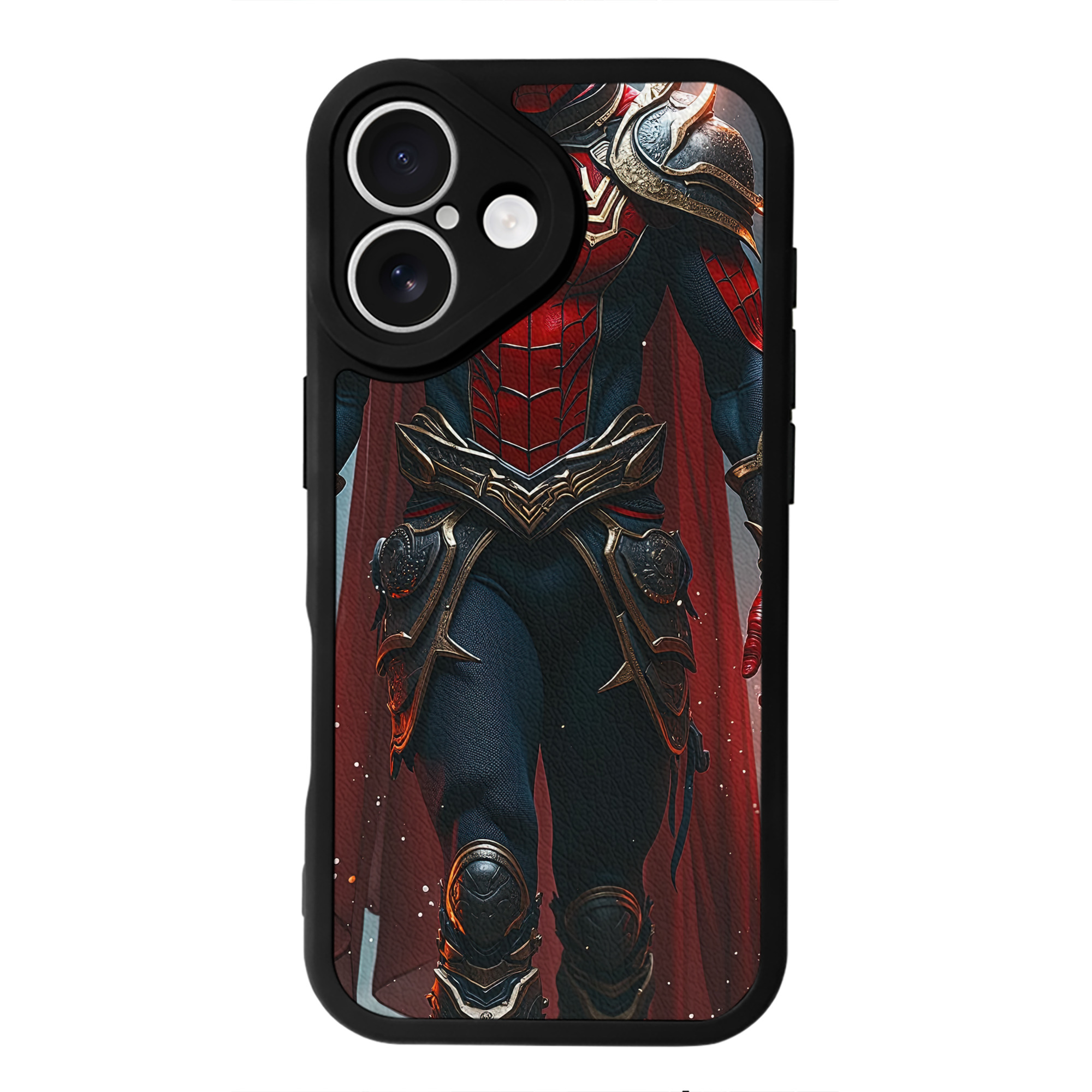 Spider Man スパイダーマン 【iPhone 16シリーズ対応】シリコンスマホケース（レザー調） 材質：シリコン